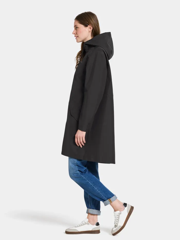 Women Marta Parka Black Didriksons Spring Jackets