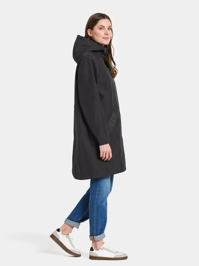 Women Marta Parka Black Didriksons Spring Jackets