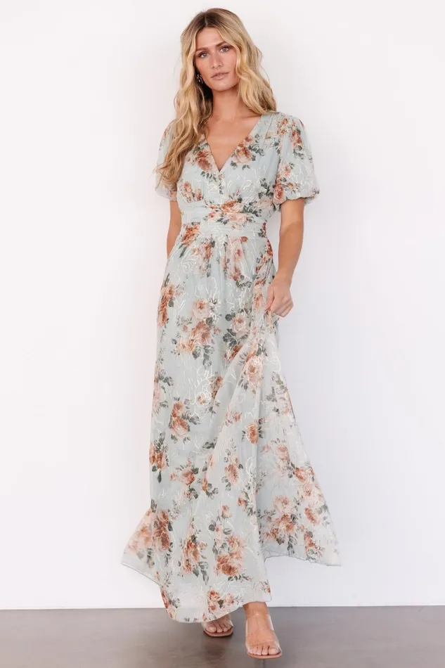Women Maxi Dresses Baltic Born Ardley Maxi Dress Sage Floral