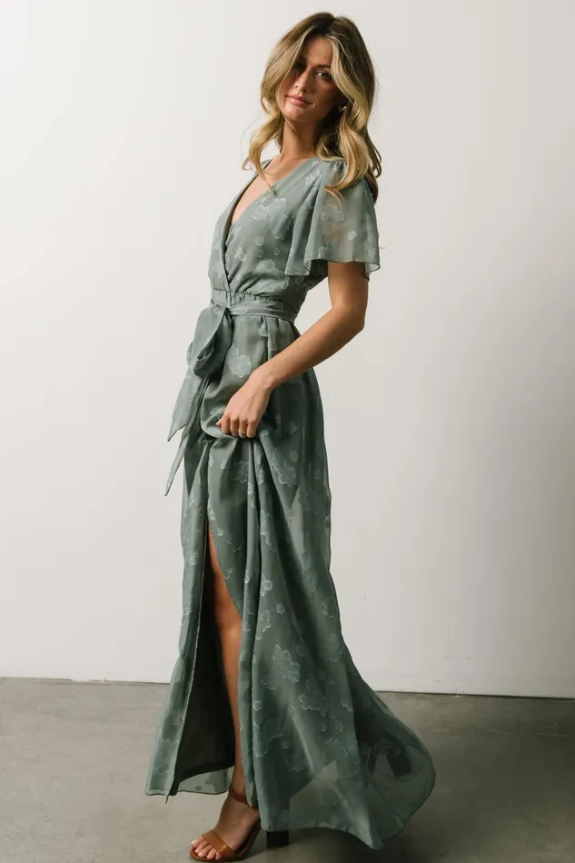 Women Maxi Dresses Baltic Born Faye Maxi Dress Eucalyptus