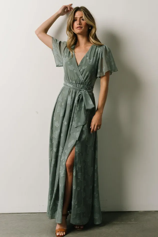 Women Maxi Dresses Baltic Born Faye Maxi Dress Eucalyptus