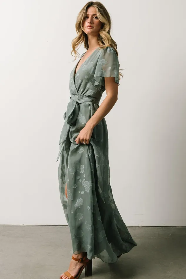 Women Maxi Dresses Baltic Born Faye Maxi Dress Eucalyptus