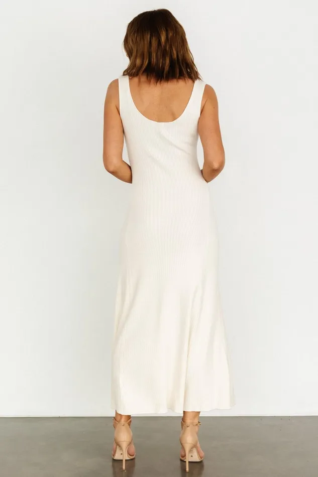 Women Maxi Dresses Baltic Born Justine Ribbed Tank Maxi Dress Cream Women Maxi Dresses Baltic Born Justine Ribbed Tank Maxi Dress Cream