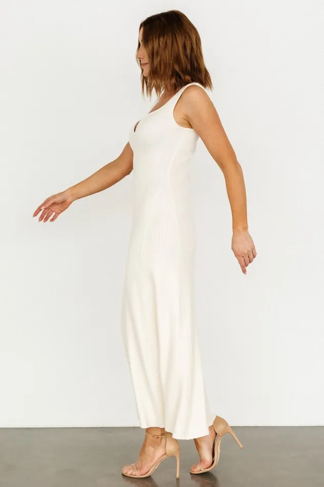 Women Maxi Dresses Baltic Born Justine Ribbed Tank Maxi Dress Cream Women Maxi Dresses Baltic Born Justine Ribbed Tank Maxi Dress Cream