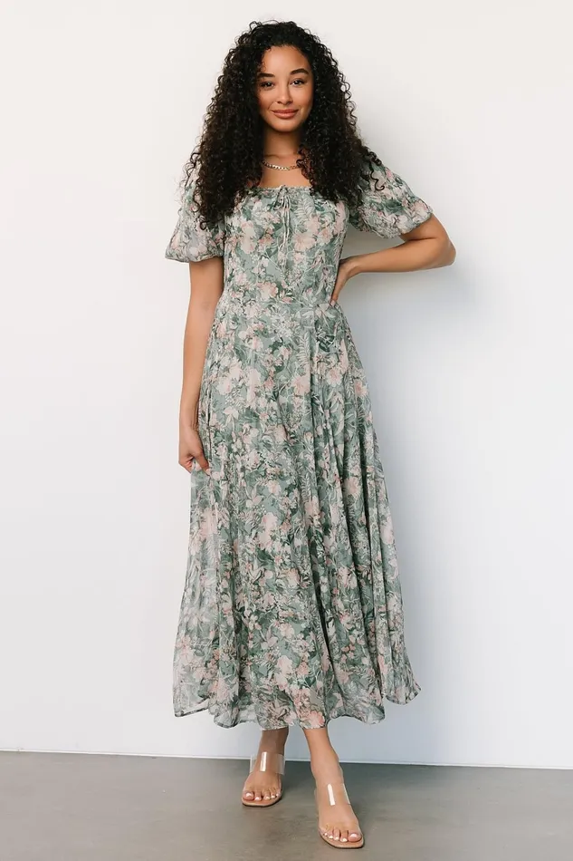 Women Maxi Dresses Baltic Born Raelynn Maxi Dress Sage Floral