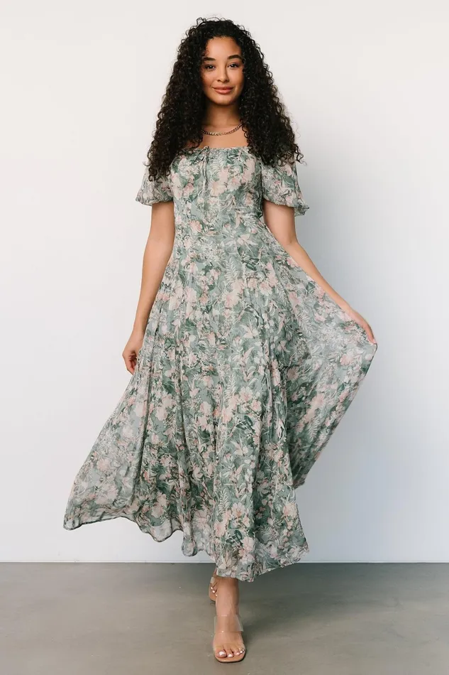Women Maxi Dresses Baltic Born Raelynn Maxi Dress Sage Floral Women Maxi Dresses Baltic Born Raelynn Maxi Dress Sage Floral