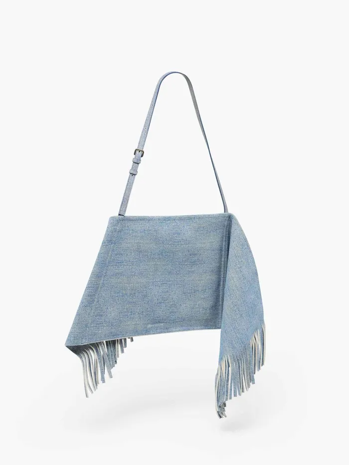WomenMen New Silhouettes JW Anderson MEDIUM SCARF BAG 8211 SUEDE SHOULDER BAG Blue WomenMen New Silhouettes JW Anderson MEDIUM SCARF BAG 8211 SUEDE SHOULDER BAG Blue