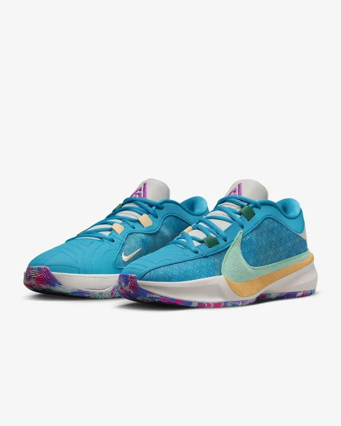 WomenMen Nike All Shoes Freak 5 Phantomice Peachemerald Rise
