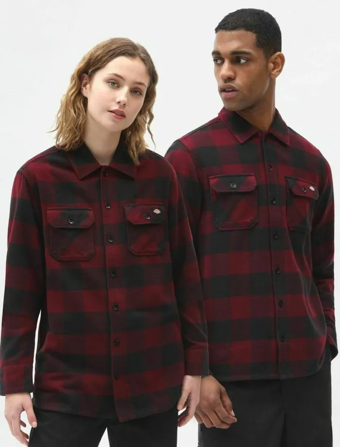 WomenMen Shirts Dickies New Sacramento Shirt Maroon