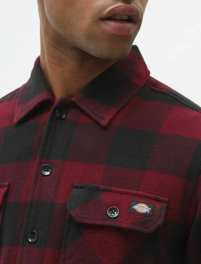 WomenMen Shirts Dickies New Sacramento Shirt Maroon