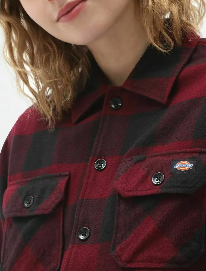WomenMen Shirts Dickies New Sacramento Shirt Maroon
