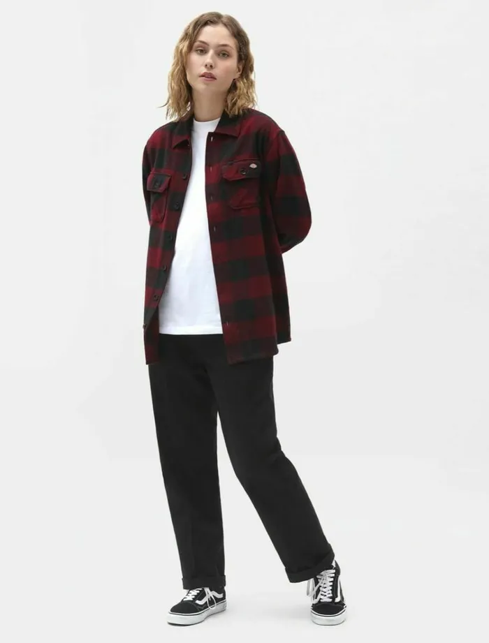 WomenMen Shirts Dickies New Sacramento Shirt Maroon