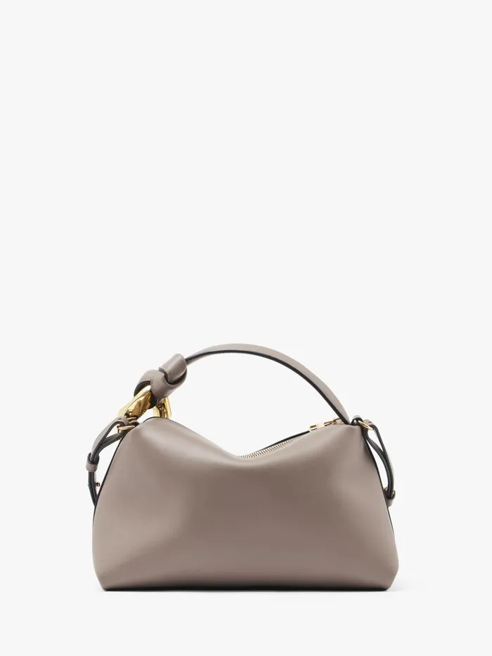WomenMen Top Handle Bags JW Anderson JWA CORNER BAG 8211 LEATHER TOP HANDLE BAG Taupe