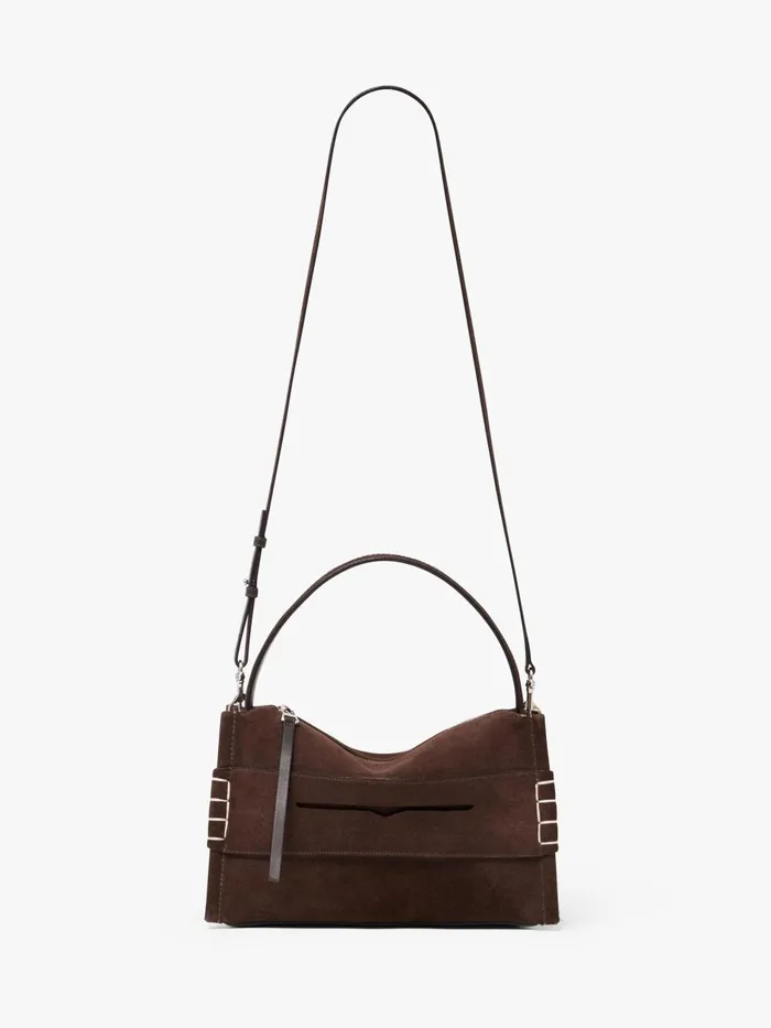 WomenMen Top Handle Bags JW Anderson LOAFER BAG 8211 SUEDE SHOULDER BAG Brown WomenMen Top Handle Bags JW Anderson LOAFER BAG 8211 SUEDE SHOULDER BAG Brown