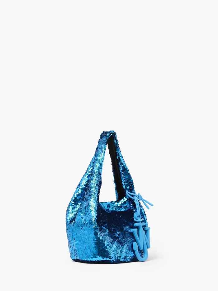 WomenMen Tote Bags JW Anderson MINI SEQUIN SHOPPER 8211 TOP HANDLE BAG Aqua WomenMen Tote Bags JW Anderson MINI SEQUIN SHOPPER 8211 TOP HANDLE BAG Aqua