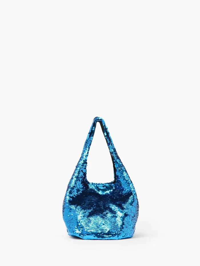 WomenMen Tote Bags JW Anderson MINI SEQUIN SHOPPER 8211 TOP HANDLE BAG Aqua WomenMen Tote Bags JW Anderson MINI SEQUIN SHOPPER 8211 TOP HANDLE BAG Aqua