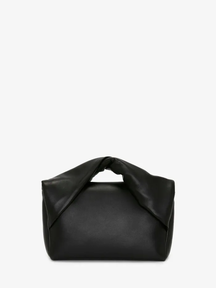 WomenMen Twister Bag JW Anderson LARGE TWISTER 8211 LEATHER TOP HANDLE BAG Black WomenMen Twister Bag JW Anderson LARGE TWISTER 8211 LEATHER TOP HANDLE BAG Black