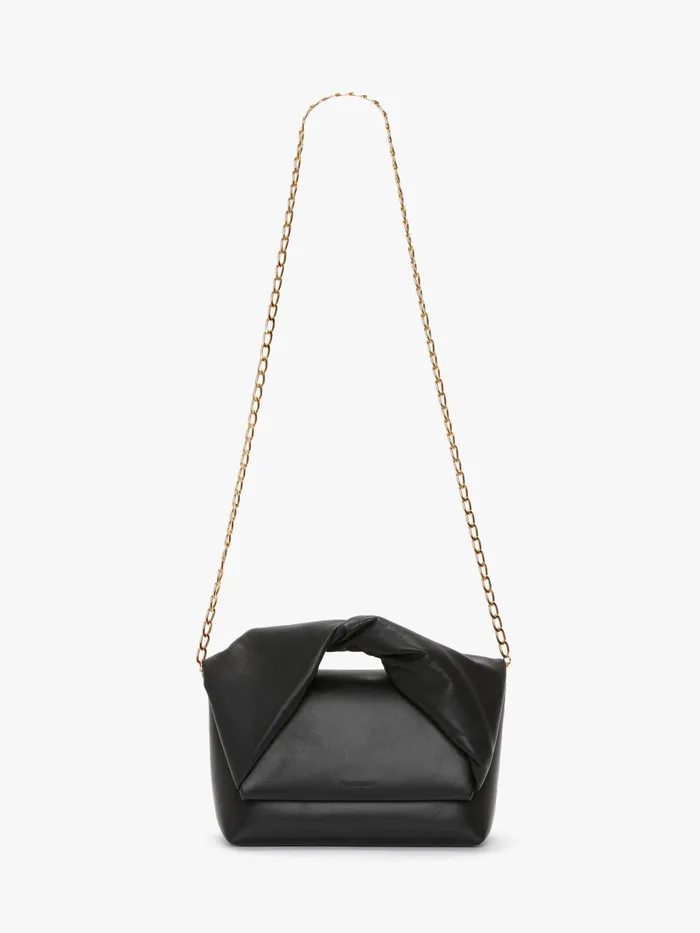WomenMen Twister Bag JW Anderson LARGE TWISTER 8211 LEATHER TOP HANDLE BAG Black WomenMen Twister Bag JW Anderson LARGE TWISTER 8211 LEATHER TOP HANDLE BAG Black