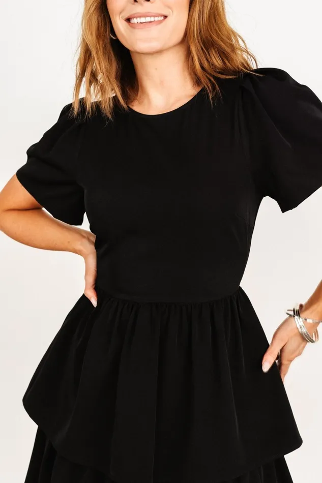 Women Midi Dresses Baltic Born Cadenza Tiered Maxi Dress Black