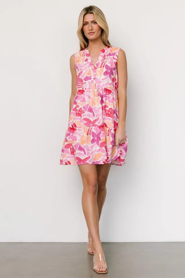 Women Midi Dresses Baltic Born Cami Short Dress Pink Multi