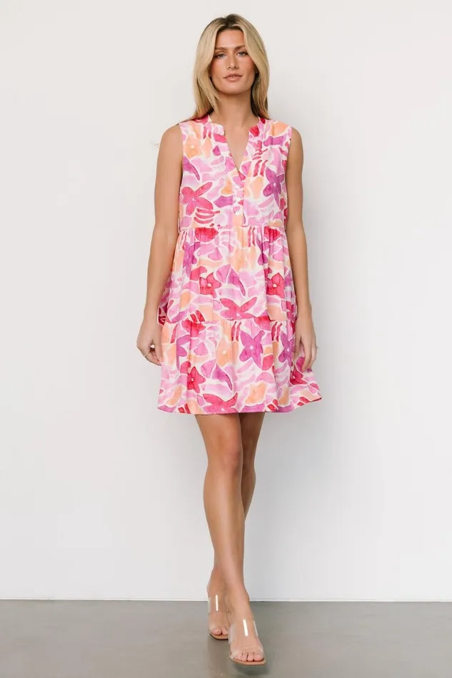 Women Midi Dresses Baltic Born Cami Short Dress Pink Multi Women Midi Dresses Baltic Born Cami Short Dress Pink Multi