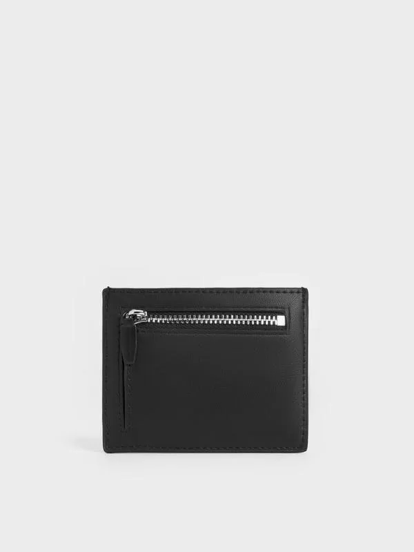 Women Midori Geometric Card Holder 8211 Jet Black CHARLES and KEITH Card Holders