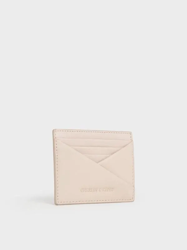 Women Midori Geometric Card Holder 8211 Oat CHARLES and KEITH Card Holders