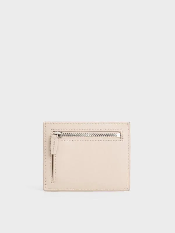 Women Midori Geometric Card Holder 8211 Oat CHARLES and KEITH Card Holders