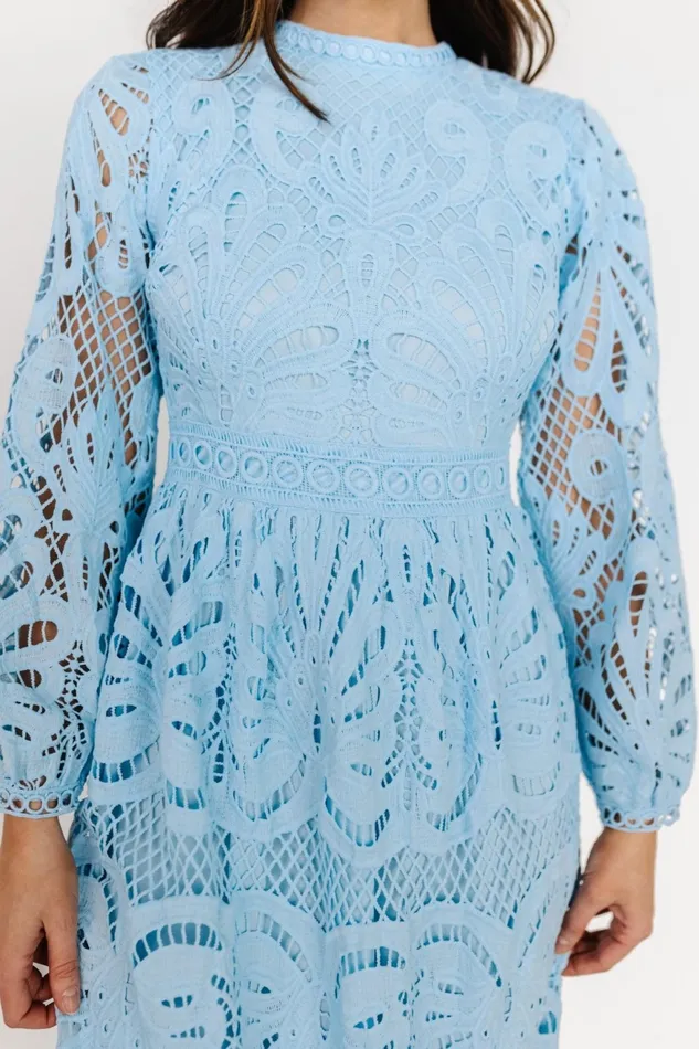 Women Mother Of The Bride Baltic Born Eldora Lace Midi Dress Light Blue Women Mother Of The Bride Baltic Born Eldora Lace Midi Dress Light Blue