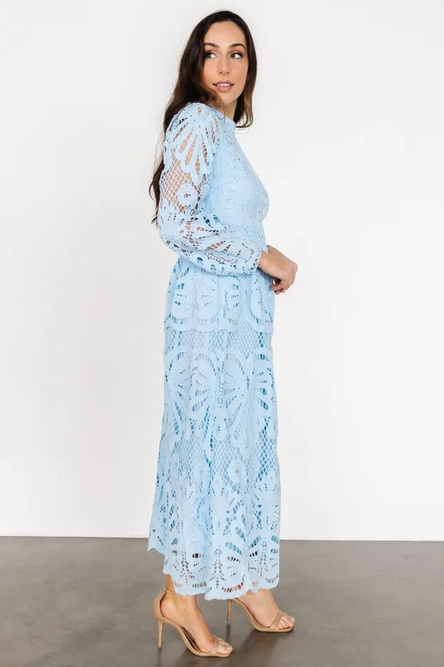 Women Mother Of The Bride Baltic Born Eldora Lace Midi Dress Light Blue Women Mother Of The Bride Baltic Born Eldora Lace Midi Dress Light Blue