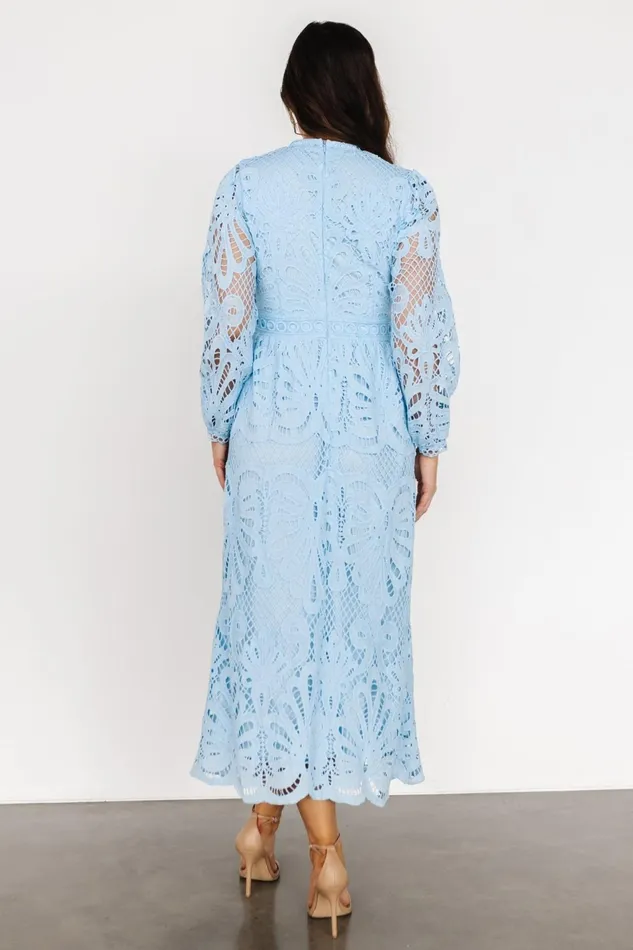 Women Mother Of The Bride Baltic Born Eldora Lace Midi Dress Light Blue Women Mother Of The Bride Baltic Born Eldora Lace Midi Dress Light Blue