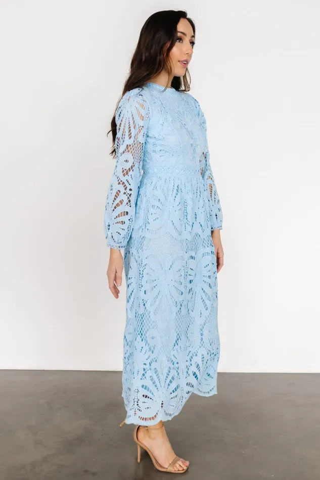 Women Mother Of The Bride Baltic Born Eldora Lace Midi Dress Light Blue Women Mother Of The Bride Baltic Born Eldora Lace Midi Dress Light Blue