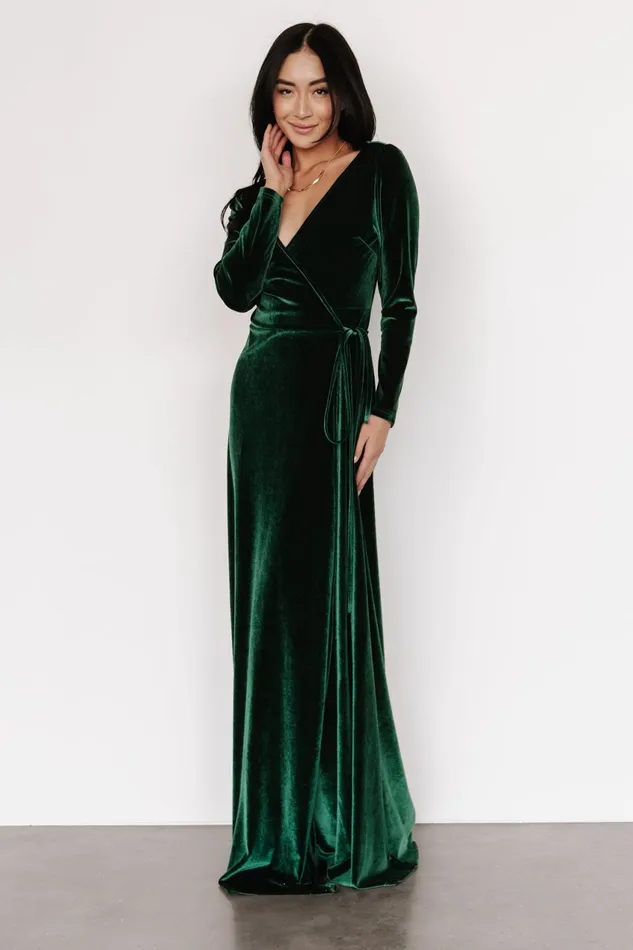Women Mother Of The Bride Baltic Born Esmerelda Velvet Wrap Maxi Dress Forest Women Mother Of The Bride Baltic Born Esmerelda Velvet Wrap Maxi Dress Forest