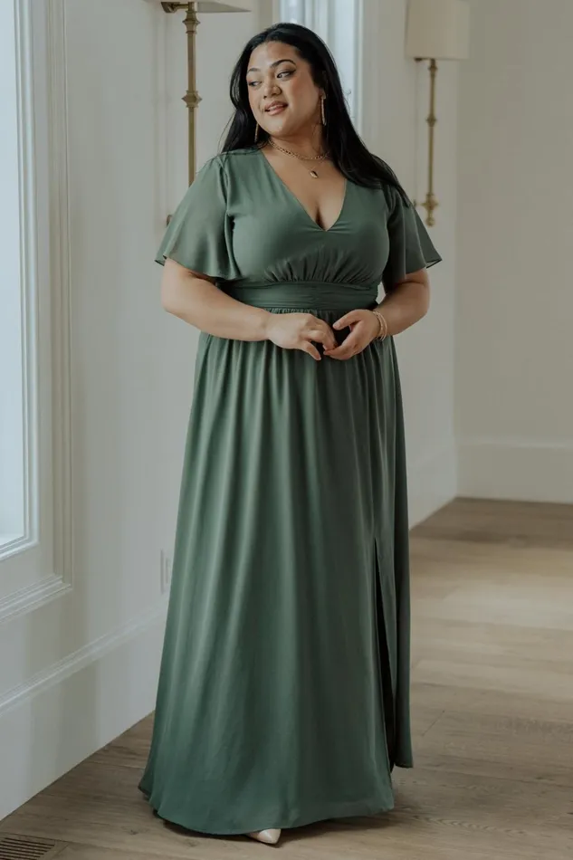 Women Mother Of The Bride Baltic Born Ramona Maxi Dress Dark Sage