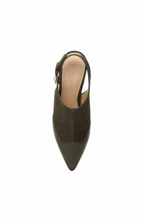Women Mules Liverpool Los Angeles Barstow Sling Back Mule Olive
