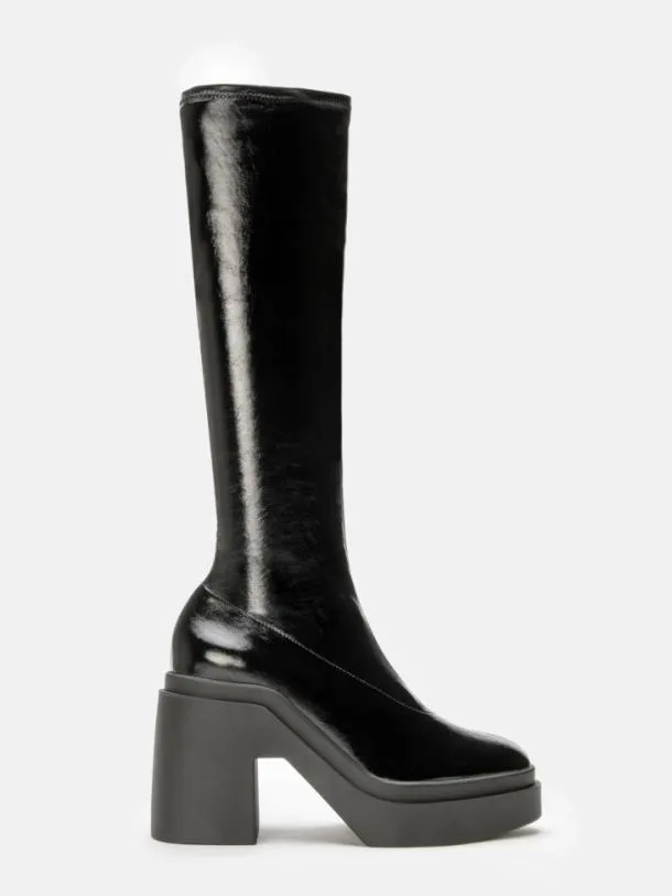 Women NALINI Naplak Stretch Black Clergerie Boots and High Boots