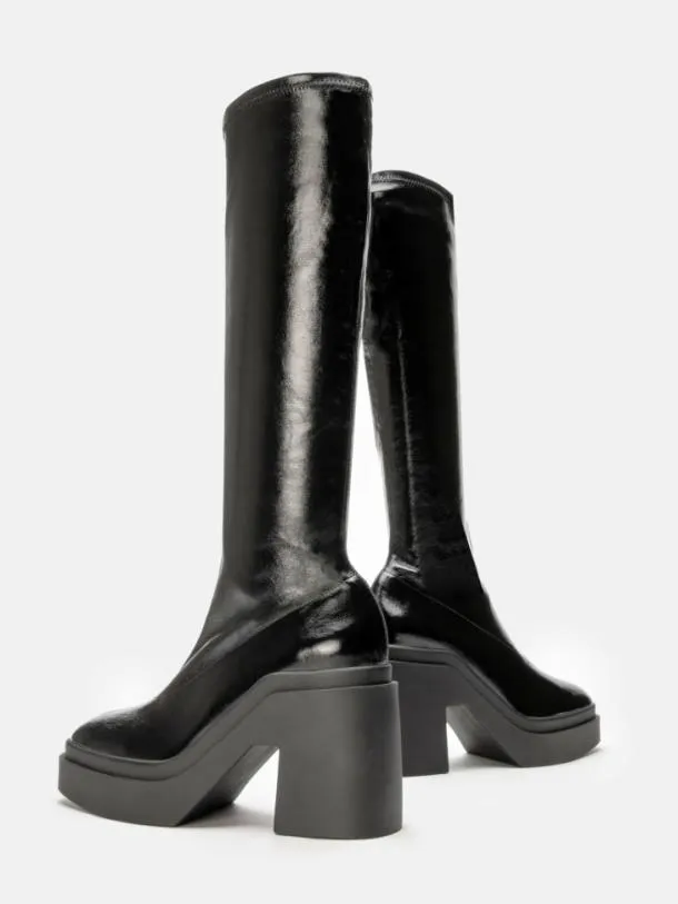 Women NALINI Naplak Stretch Black Clergerie Boots and High Boots