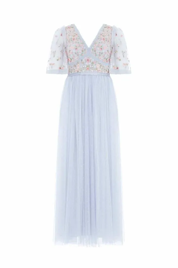 Women Needle and Thread Ribbon Bouquet Bodice Midaxi Dress Blue Women Needle and Thread Ribbon Bouquet Bodice Midaxi Dress Blue