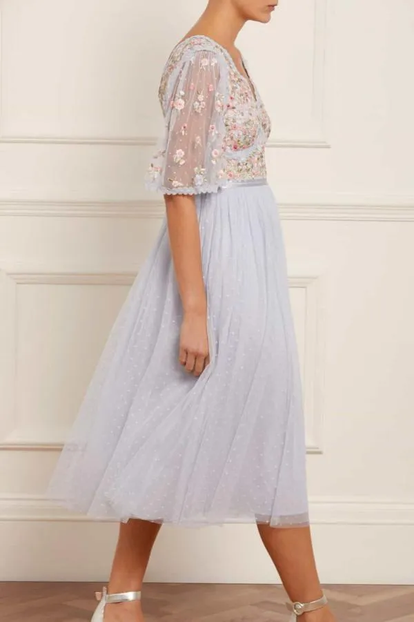 Women Needle and Thread Ribbon Bouquet Bodice Midaxi Dress Blue Women Needle and Thread Ribbon Bouquet Bodice Midaxi Dress Blue