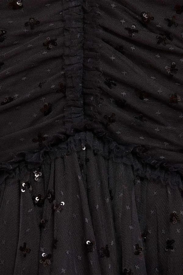 Women Needle and Thread Scatter Sequin Long Sleeve Ankle Gown Black Women Needle and Thread Scatter Sequin Long Sleeve Ankle Gown Black
