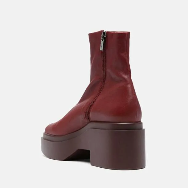 Women NELLE Stretch Garnet Clergerie Ankle Boots