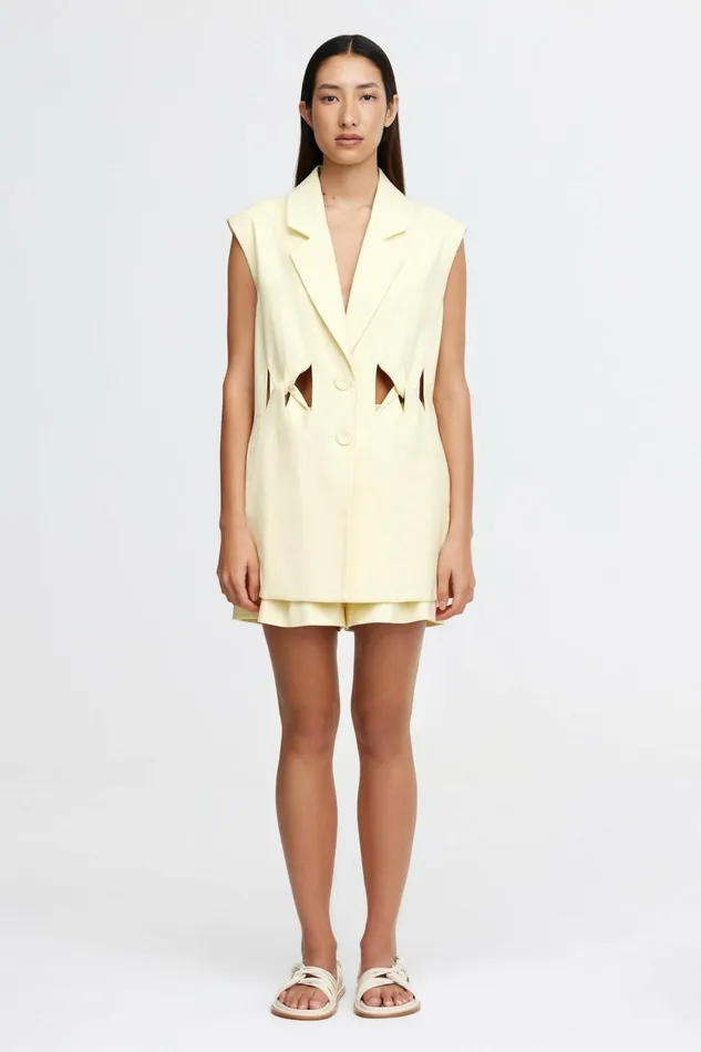 Women NEWBEWICK VEST Lemon Sorbet Acler Tops