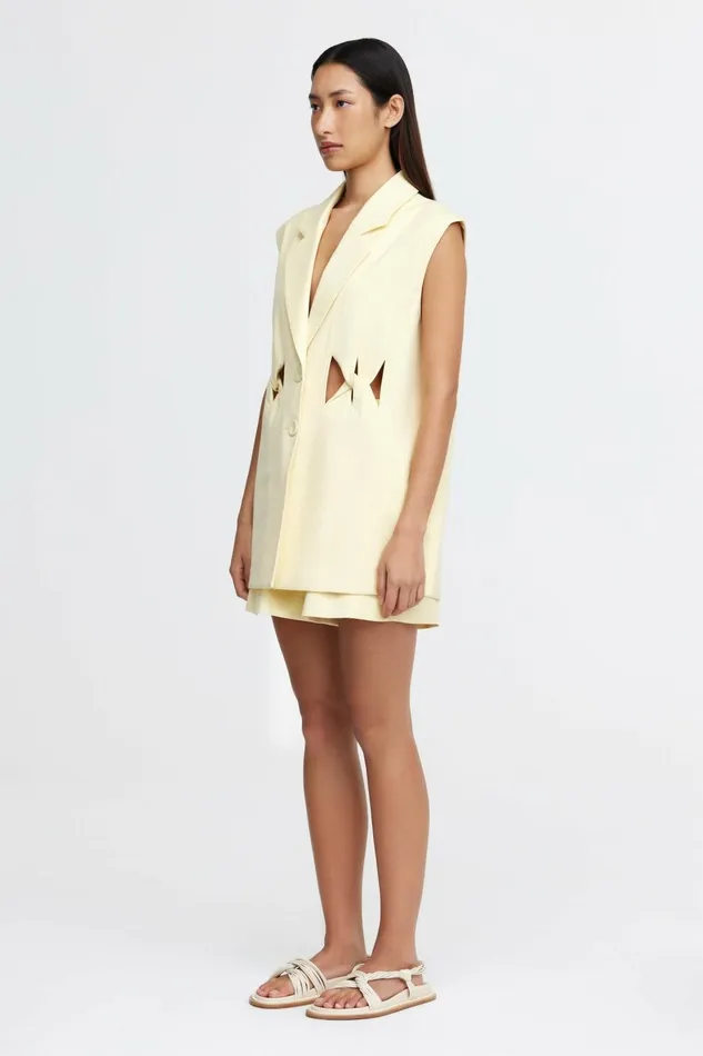 Women NEWBEWICK VEST Lemon Sorbet Acler Tops