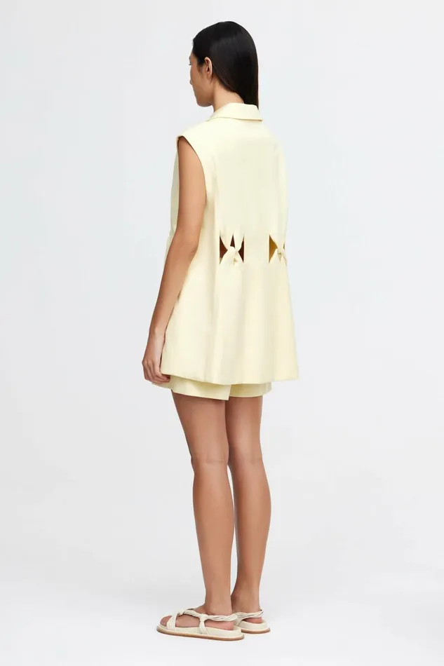 Women NEWBEWICK VEST Lemon Sorbet Acler Tops