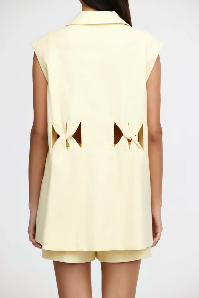 Women NEWBEWICK VEST Lemon Sorbet Acler Tops