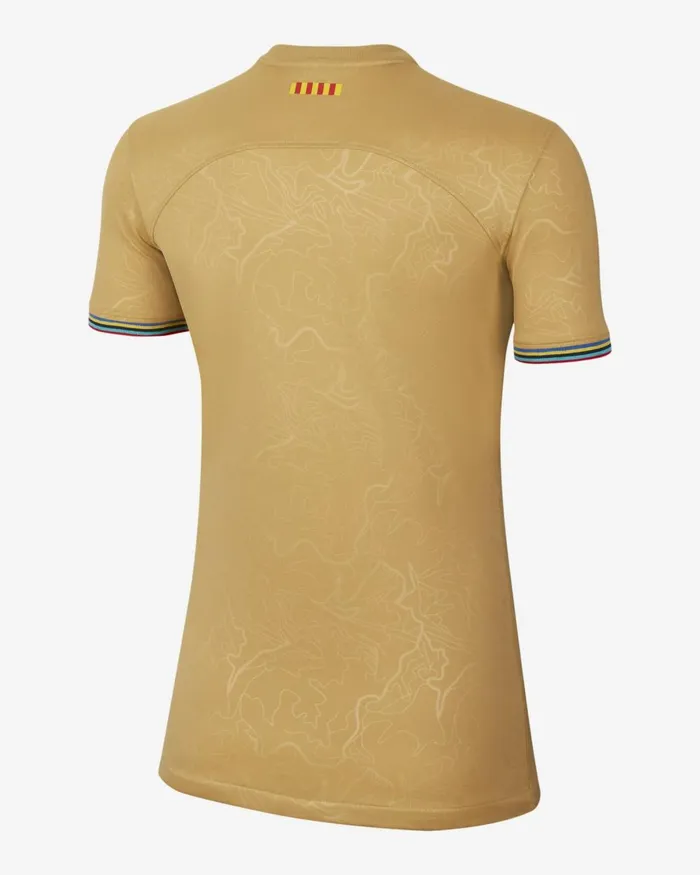 Women Nike All Clothing FC Barcelona 202223 Stadium Away Club Goldclub Goldobsidian