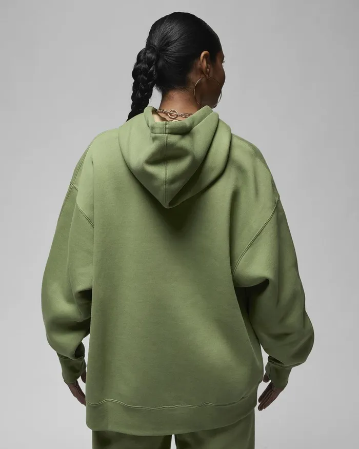 Women Nike All Clothing Jordan Flight Fleece Sky J Light Olivebrown Kelp