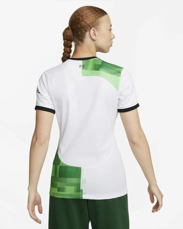 Women Nike All Clothing Liverpool FC 202324 Stadium Away Whitegreen Sparkblack