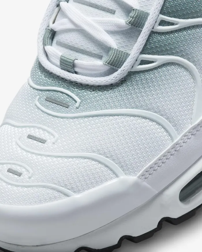 Women Nike All Shoes Air Max Plus Whitemica Greenblackwhite