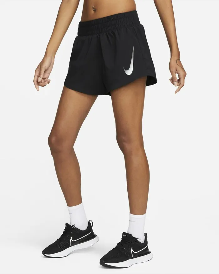 Women Nike Shorts Swoosh Black